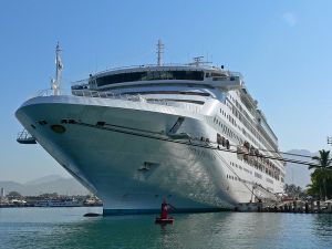 Dawn Princess docked at Puerto Vallarta, Mexico