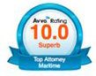 AVVO 10.0 Superb Top Attorney Maritime