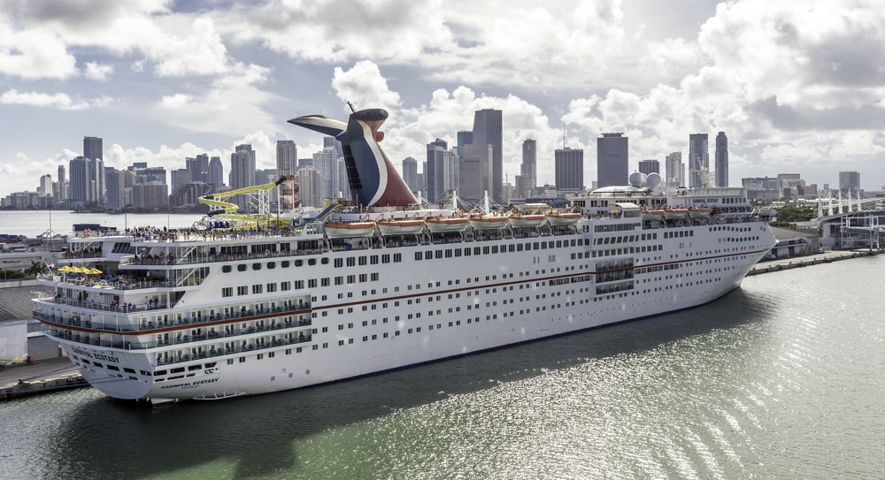 Cruise Ship In A Port