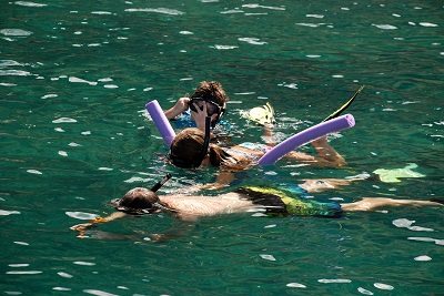 Use caution when snorkeling