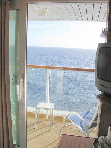 view outside of cruise ship