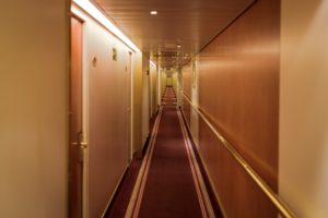 cruise ship hallway