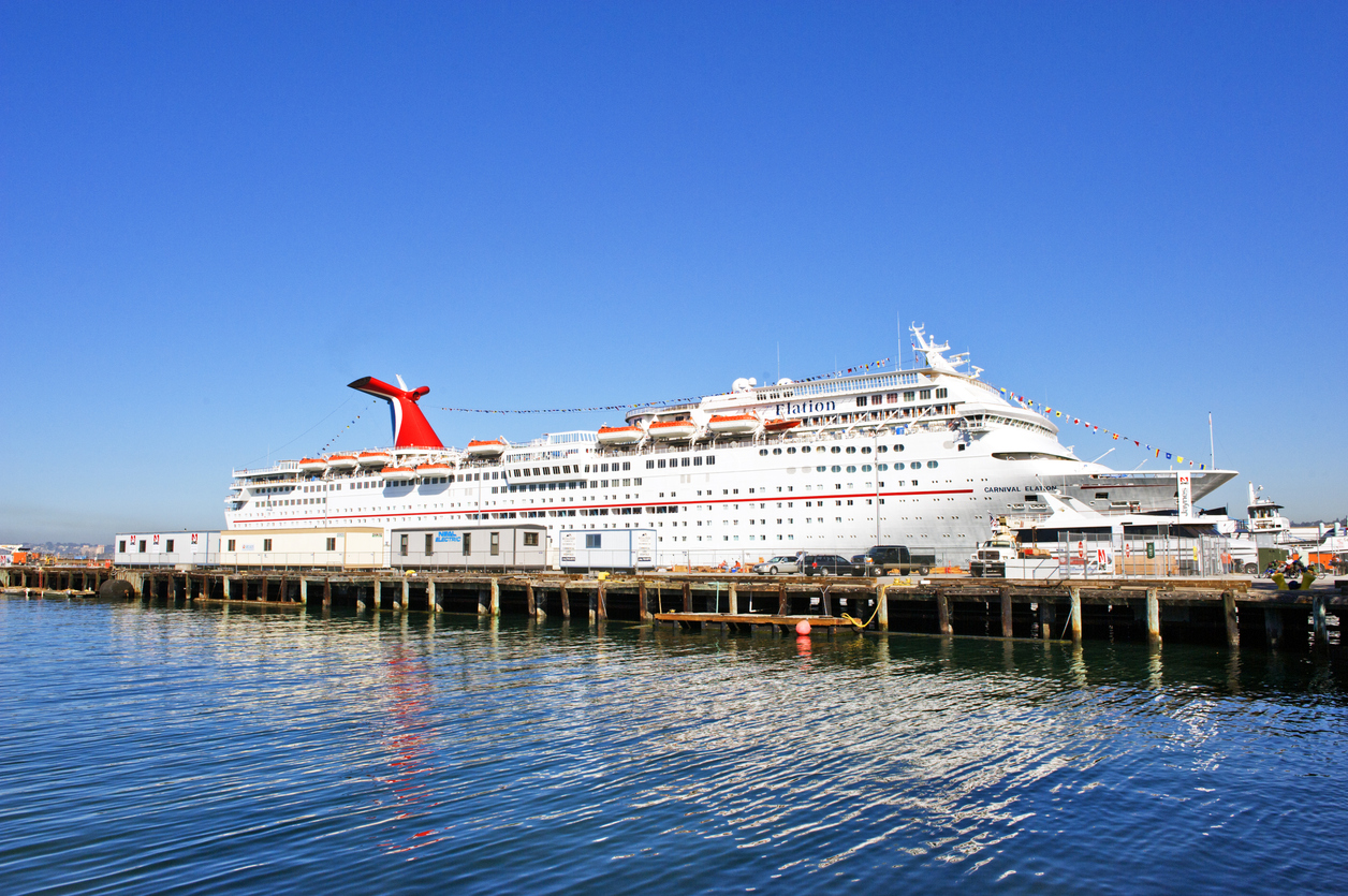 cruise ship at port