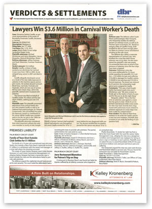 Article about Caraffa case from Daily Business Review