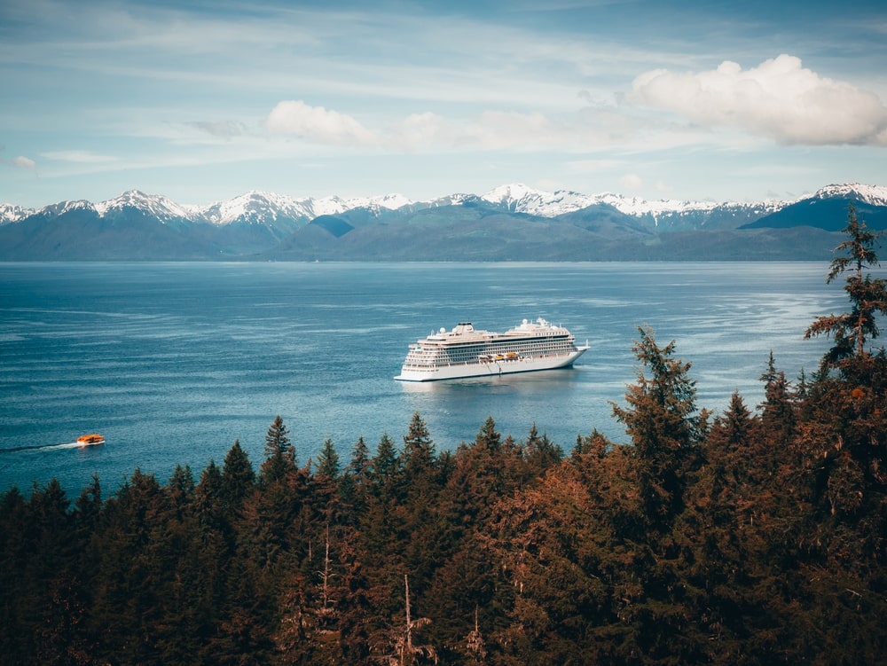 Cruise Ship On A Lake