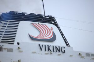 Viking Cruises Logo On A Ship