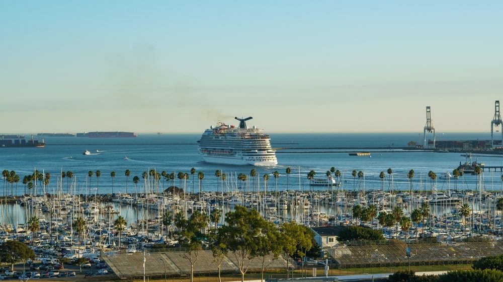 Cruise Ship In The Port Of Los Angeles