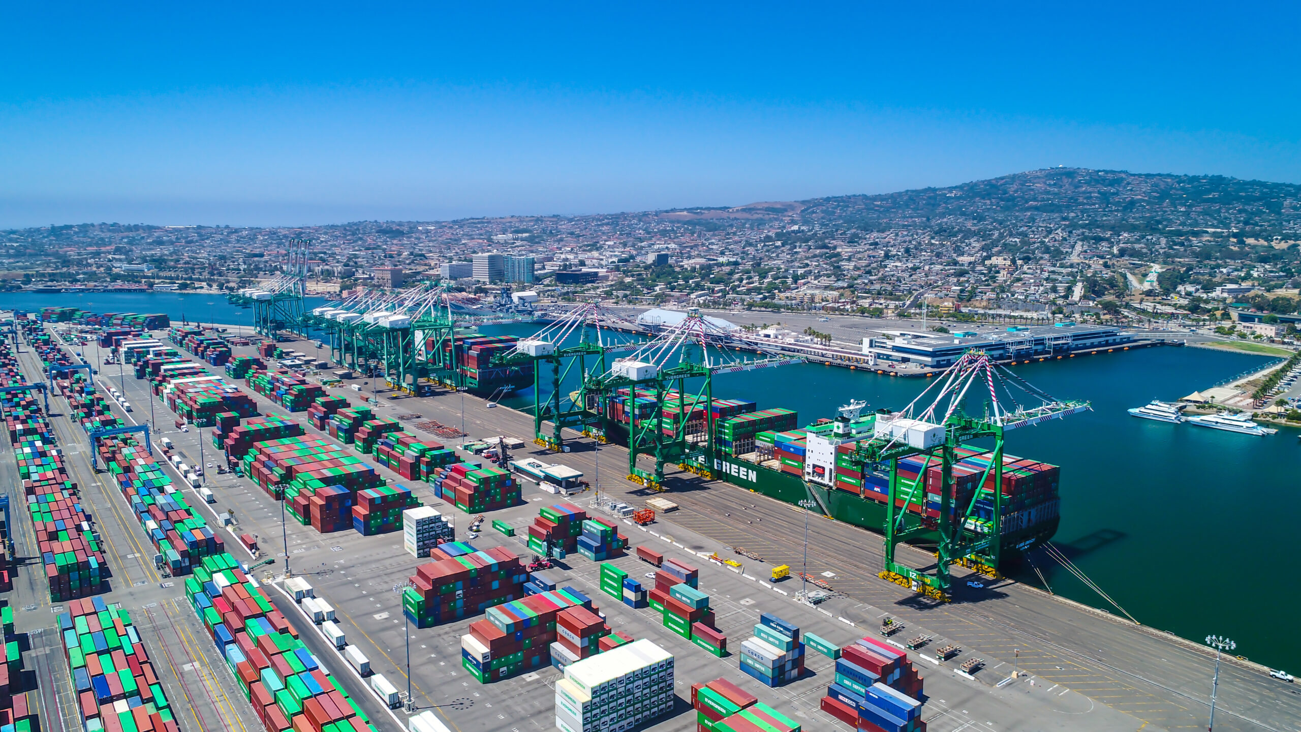 view of port of los angeles