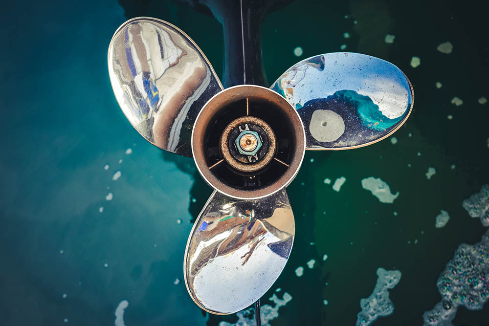 Photo of a Boat Propeller
