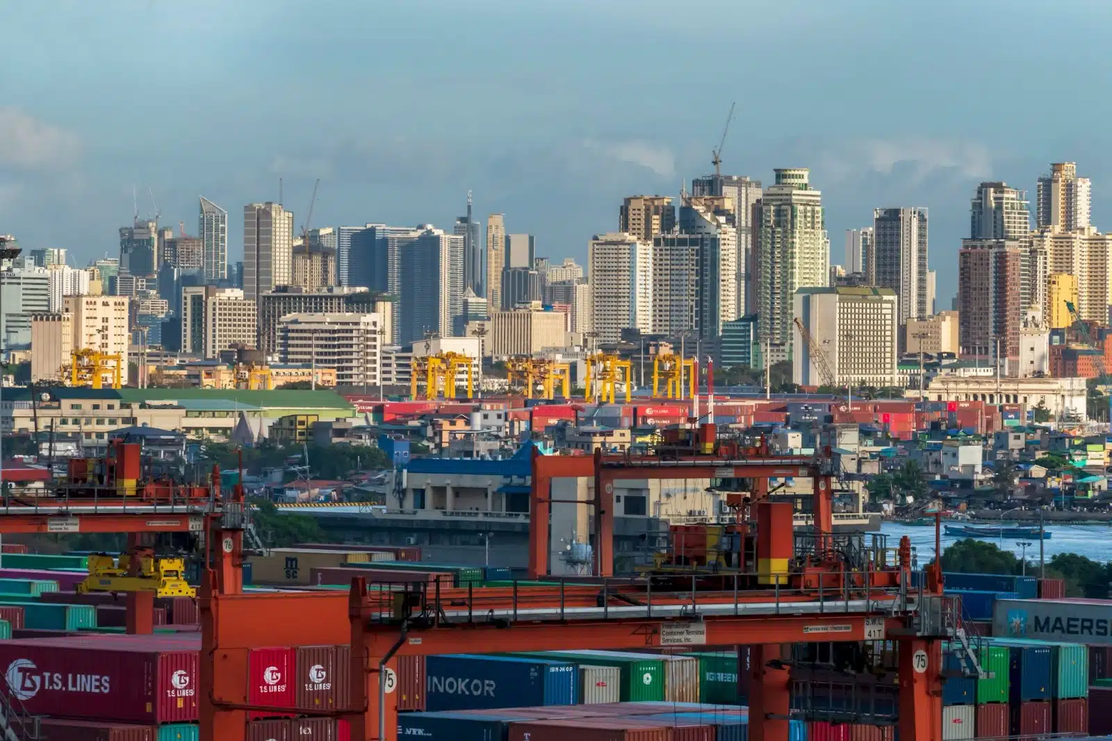 View of a port in Phillippines