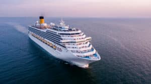 large cruise ship at sea